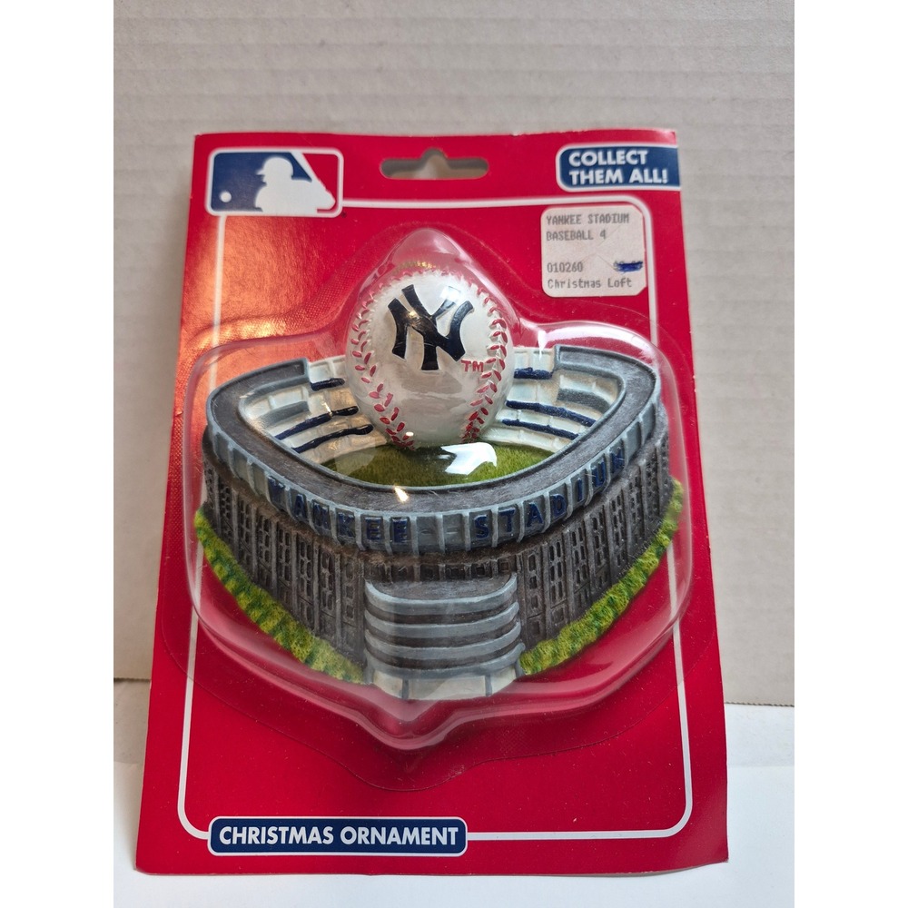 Vintage New York Yankees Stadium Baseball Christmas Ornament Kurt S. Adler NIB